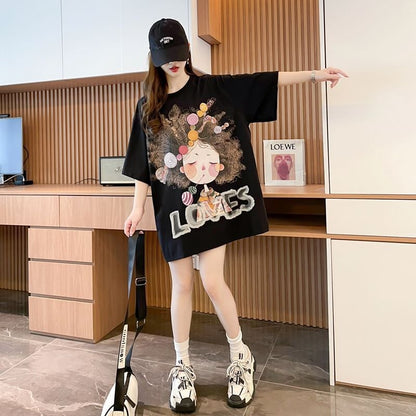 新商品 個性派 ファッション プリント全3色 半袖Tシャツ カットソー ins-8604