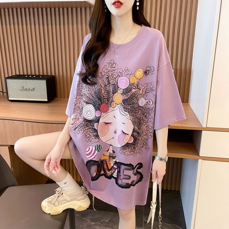 新商品 個性派 ファッション プリント全3色 半袖Tシャツ カットソー ins-8604