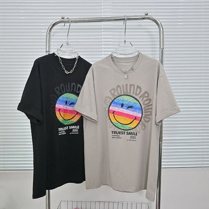 超人気商品 シンプル ラウンドネック 半袖 Tシャツ ins-8649