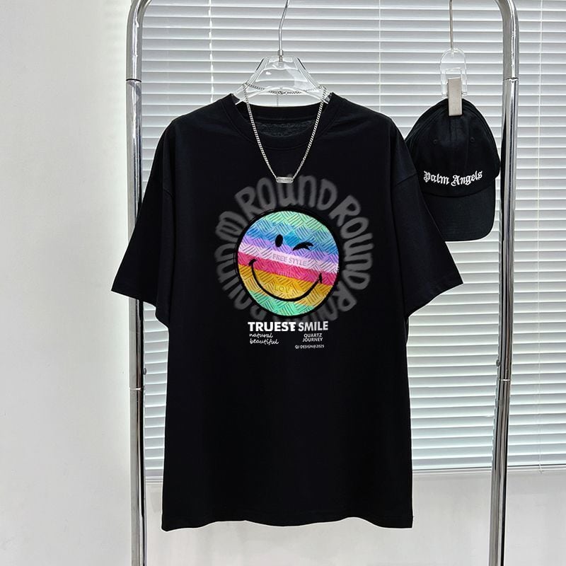 超人気商品 シンプル ラウンドネック 半袖 Tシャツ ins-8649