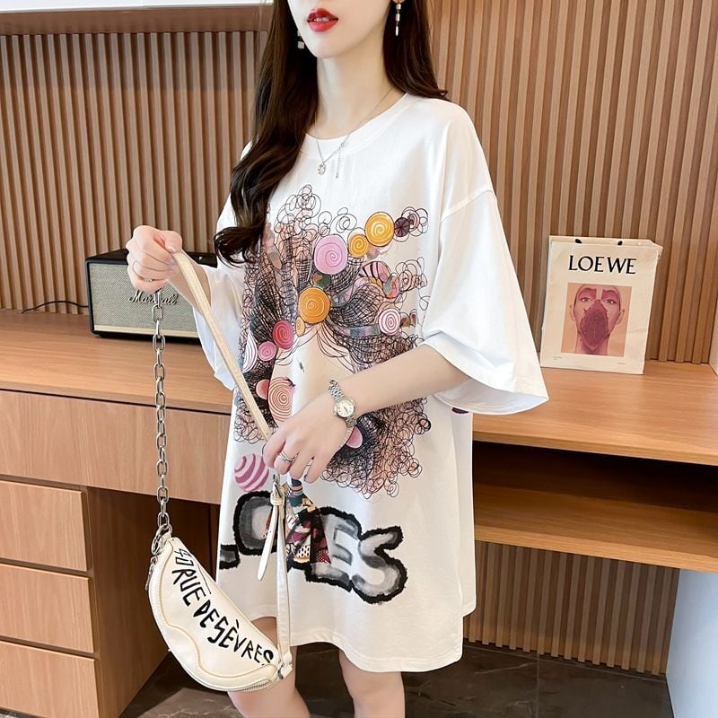 新商品 個性派 ファッション プリント全3色 半袖Tシャツ カットソー ins-8604