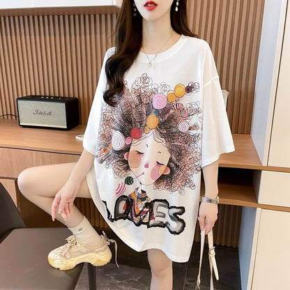 新商品 個性派 ファッション プリント全3色 半袖Tシャツ カットソー ins-8604