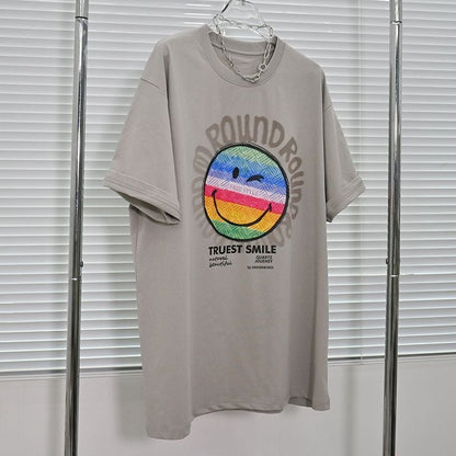 超人気商品 シンプル ラウンドネック 半袖 Tシャツ ins-8649